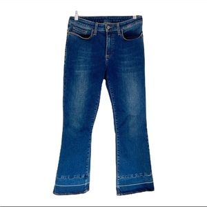 My contemporary essential wardrobe crop released hem ankle bootcut jeans